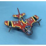 Tin plate 'Technofix' aeroplane