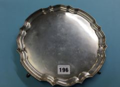 Silver salver Poston Products Ltd Sheffield 1964 (15.49oz)