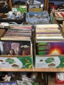 Quantity LPs in two boxes including Black Sabbath etc.