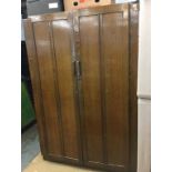 Oak double door wardrobe