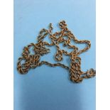 A 9ct gold necklace, 25.8g