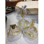 Part glass dressing table set