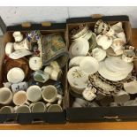 Two boxes assorted including tea china