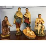 Part plaster cast nativity scene