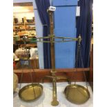 Pair of brass balance scales