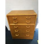 Oak G-Plan chest of drawers