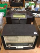 Two Bakelite radios