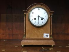 Oak mantle clock