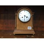 Oak mantle clock