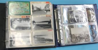 Two postcard albums