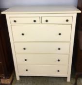 Modern white painted chest of drawers