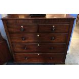 Mahogany straight front chest of drawers