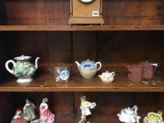 Collection of five various Oriental teapots