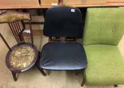 Edwardian chair and two others