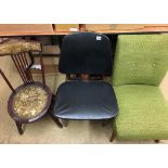 Edwardian chair and two others