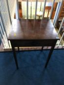 Mahogany single drawer side table