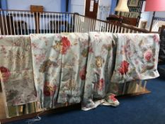 Quantity of William Morris style curtains