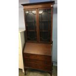 Mahogany bureau bookcase