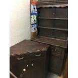 G-Plan corner desk and an oak dresser