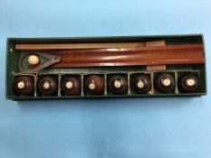 Boxed billiard bowls set