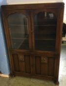 Oak china cabinet