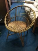 Wicker conservatory seat