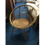 Wicker conservatory seat