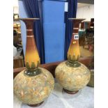 Pair of Doulton and Slater vases