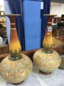 Pair of Doulton and Slater vases