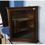 Mahogany corner cabinet