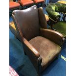 Brown armchair