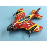 Technofix tin plate aeroplane