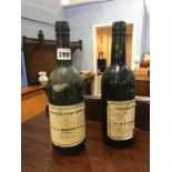 Two bottles of 1966 P. Graham port