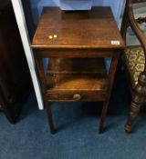 Oak two tier table