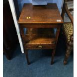 Oak two tier table