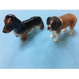 Beswick dogs, Corona Garth stroller and a Daschund