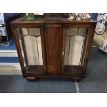 Walnut china cabinet