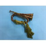 A copper West Yorkshire regiment trumpet