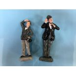 Pair of Royal Doulton figures 'Laurel and Hardy'