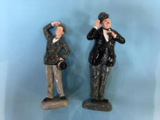 Pair of Royal Doulton figures 'Laurel and Hardy'
