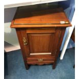 Edwardian mahogany bedside cabinet