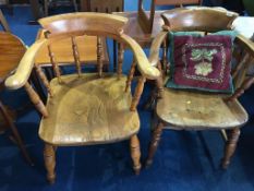 Two Captain's chairs