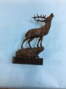 A bronze P. J. Mene style figure of a stag