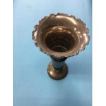 Silver spill vase, marks rubbed, 7oz