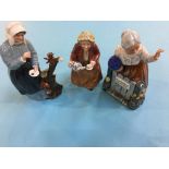 Three Royal Doulton figures, 'Thank You', 'Teatime' and 'Good Friends'