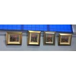 W. Jones, set of four modern oils, 'Harbour scenes', 19 x 24 and 24 x 19cm