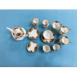 Royal Albert Old Country Roses tea service and part coffee service