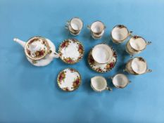 Royal Albert Old Country Roses tea service and part coffee service