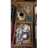 Two boxes of assorted, including silver plate etc.