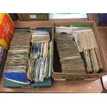 Collection of 45s, in two boxes